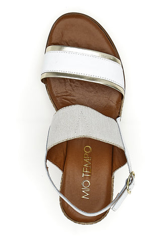 Sandali con Zeppa Mio Tempo 263045 Bianchi