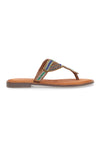 Mio Tempo 9411 Mehrfarbige flache Flip-Flop-Hausschuhe