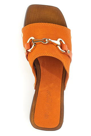 Zoccoli Riflessi Moda 15299 Arancione