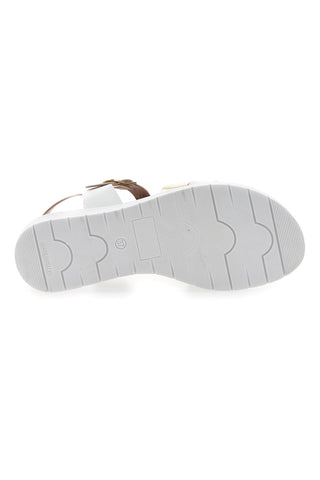 Sandali Prima Riga 246106 Bianchi e Platino