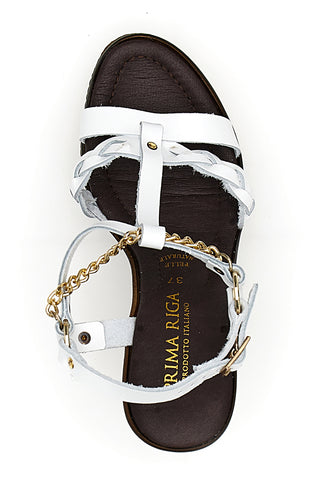 Prima Riga Keilsandalen 9216 Weiß