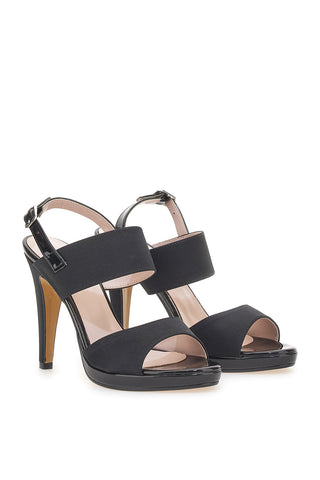 Sandali con tacco Pittarello Love 722 Neri Raso