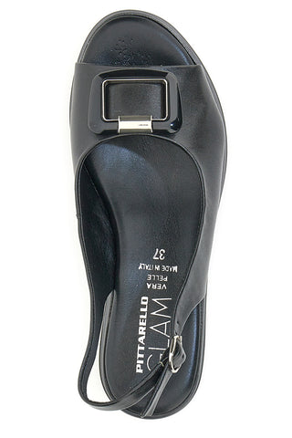 Pittarello Glam Slingback Sandale 19418 Schwarz
