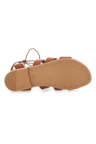 Sandali Lace-Up Prima Riga 405 Cognac