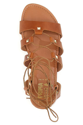 Sandali Lace-Up Prima Riga 405 Cognac