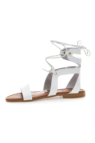 Prima Riga Schnürsandalen 402 Weiß