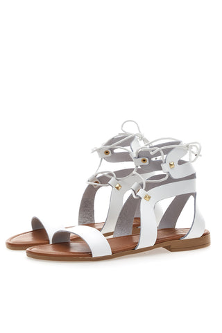 Prima Riga Schnürsandalen 402 Weiß