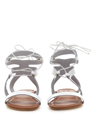 Prima Riga Schnürsandalen 402 Weiß