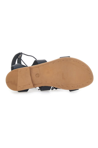 Prima Riga 402 Schnürsandalen Schwarz