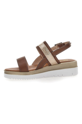 Sandalen mit Plateau Me & Me 3225 Braun