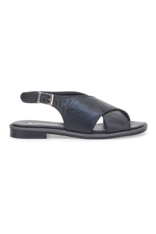 Pittarello Sandalen 1613802 Schwarzes Echtleder