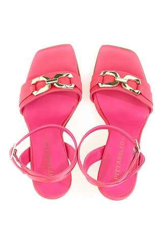 Sandali con tacco Pittarello Couture 018 Fucsia Raso