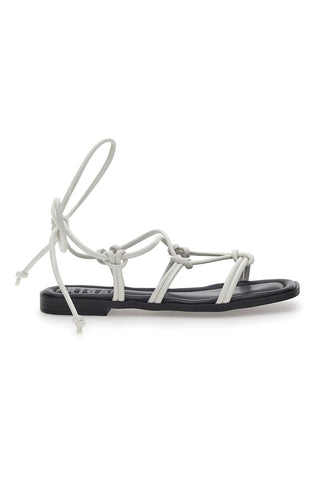 Sandali Lace-Up Prima Riga 308100 Bianchi