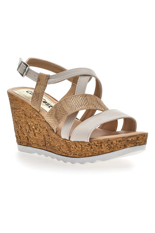 Cafè-Keilsandalen kosten 2778 Beige