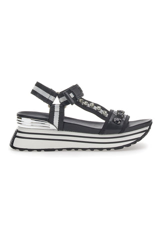 Plateausandalen Plocadi 23103 Schwarz