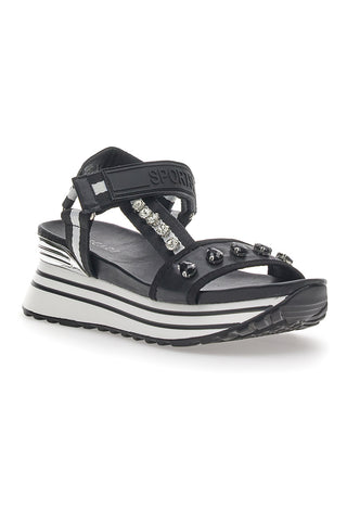 Plateausandalen Plocadi 23103 Schwarz