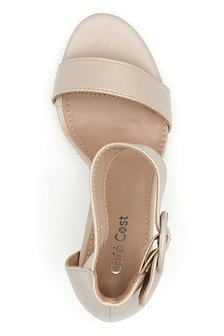 Sandali con tacco Cafè Cost 203 Beige