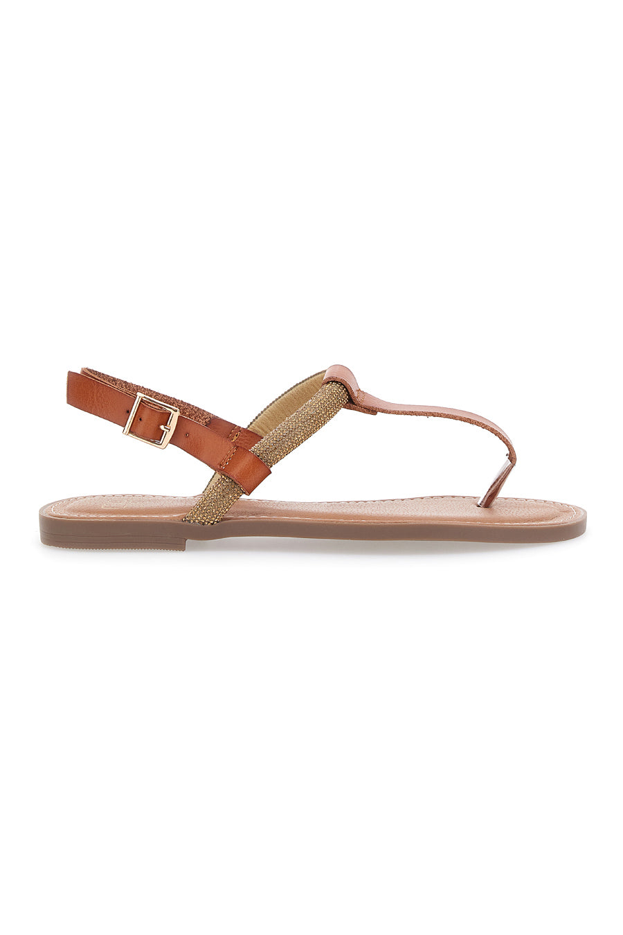 CARETOO Sandali Donna Estivi Boho Con Strass, Infradito Comodi In Pelle PU, Suola In Gomma, Tacco Basso, Aperte, Per Spiaggia E Tempo Libero, Marrone, Taglia 38