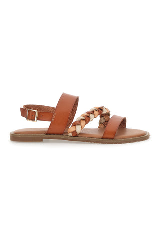 Flache Sandalen Mon Dieu 601710 Cognac