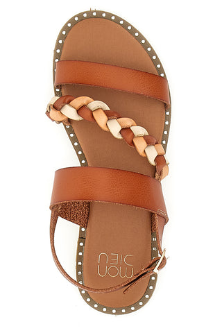 Flache Sandalen Mon Dieu 601710 Cognac