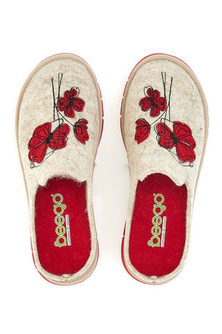 Beige Beego Hausschuhe 7521