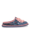 Blaue Beego-Hausschuhe 7345