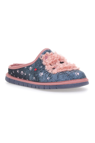 Blaue Beego-Hausschuhe 7345