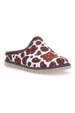 Pantofole Marrone Animalier Beego 7479