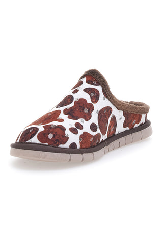 Pantofole Marrone Animalier Beego 7479