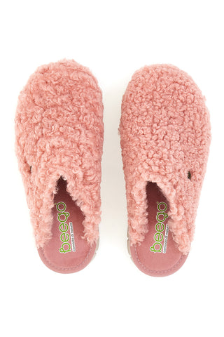 Rosa Teddy Beego Hausschuhe 7525