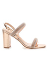 Die ersten 256 Roségold-Sandalen mit Absatz