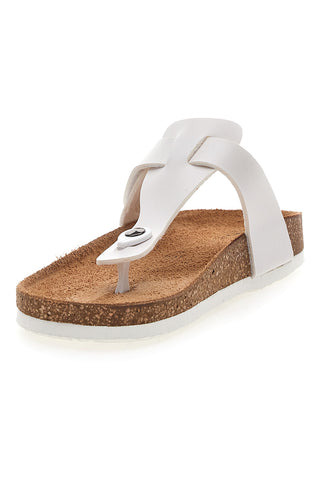 Weiße Hausschuhe mit Flip-Flops für Damen Superga 31370