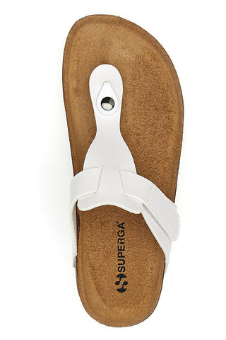 Weiße Hausschuhe mit Flip-Flops für Damen Superga 31370