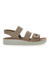 Sandalen mit elastischem Taupe Eco Bio 221494