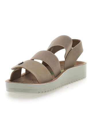 Sandalen mit elastischem Taupe Eco Bio 221494