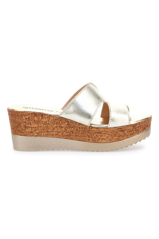 Pittarello Love 3420 Gold Plateau-Hausschuhe