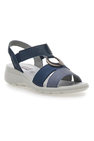 Blaue Sandalen mit silbernen Details IMac 557380