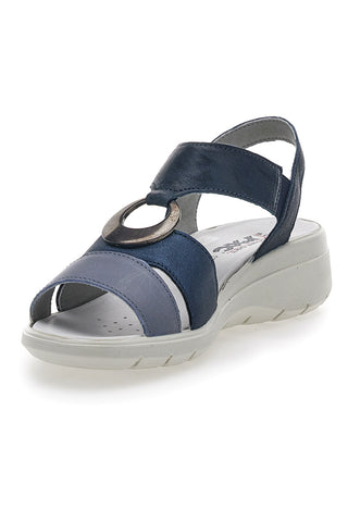 Blaue Sandalen mit silbernen Details IMac 557380