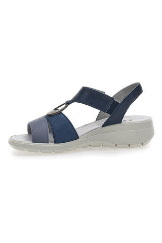 Blaue Sandalen mit silbernen Details IMac 557380