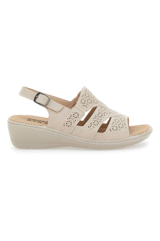 Klassische Sandalen Beige Prima Riga 9132