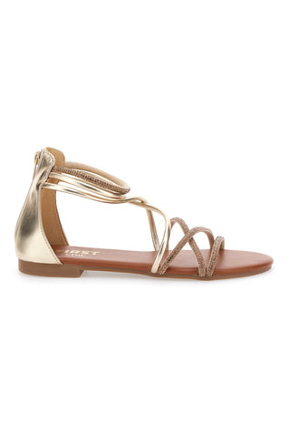 Sandalo basso dorato THE FIRST CHIC 5432