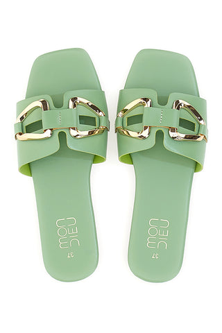 Ciabatte Basse Verdi Mon Dieu 5413