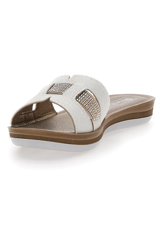 Ciabatte Bianche con Strass Inblu 50 BA