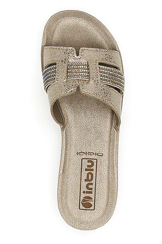 Ciabatte con Strass Gold Inblu 50 BA