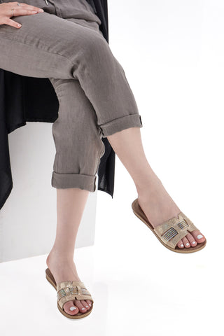 Ciabatte con Strass Gold Inblu 50 BA