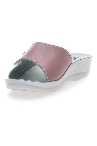 Ciabatte Rosa e Bianche Con Strappo in Velcro Inblu 61 Vr