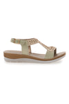 Sandali Platino Con Platform Inblu 39 BV