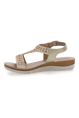 Sandali Platino Con Platform Inblu 39 BV