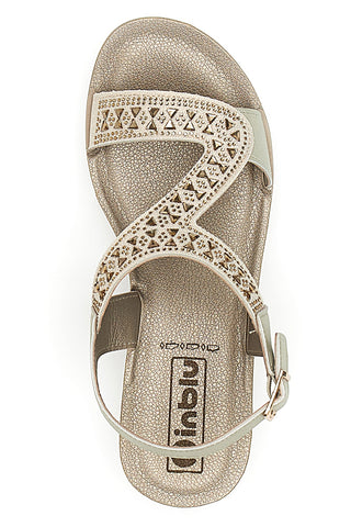 Sandali Platino Con Platform Inblu 39 BV