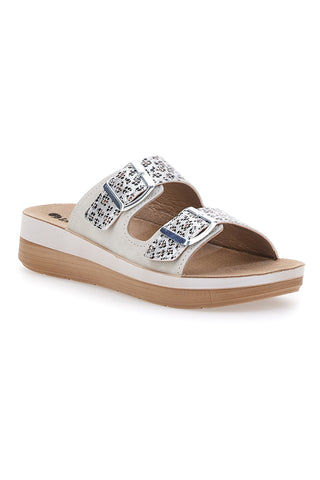 Ciabatte con Doppia Fibbia Leopardate Inblu 14 FT